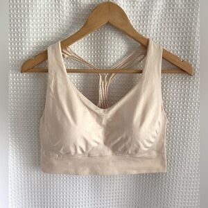 PRO-FIT cream‎ Seamless Knotted Racerback bralette size XL